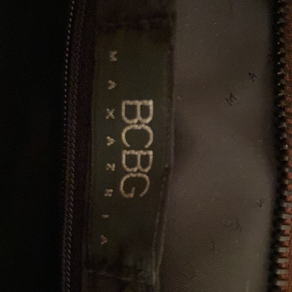 Pristine burgundy and brown leather BCBG Maxazaria purse only used one time - Picture 5 of 8